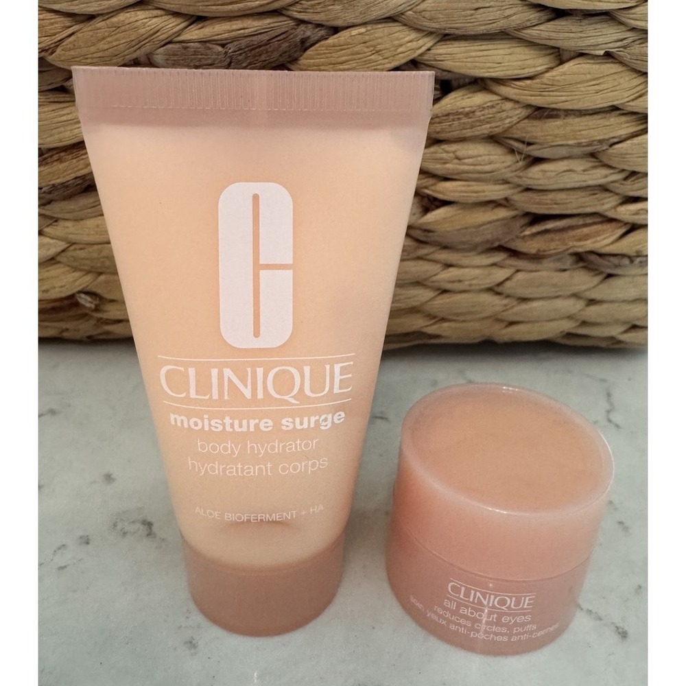 Clinique Moisture Surge & All About Eyes Travel Size Lot Of 2